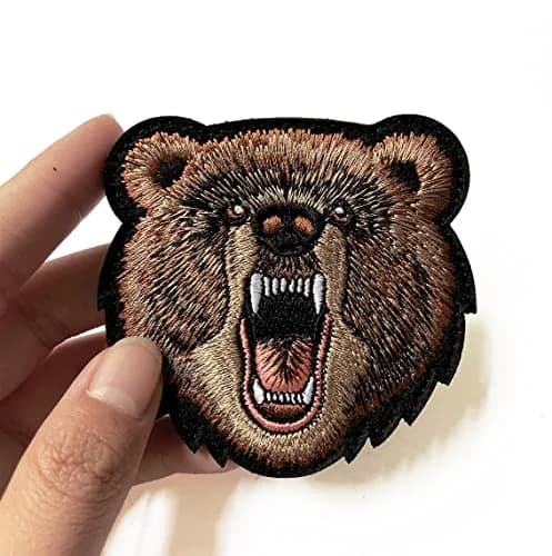 EHOPE Bear Patch Embroidered Armbands Badge 3" x 3.15" | Durable, Washable, High-Quality thumbnail 2