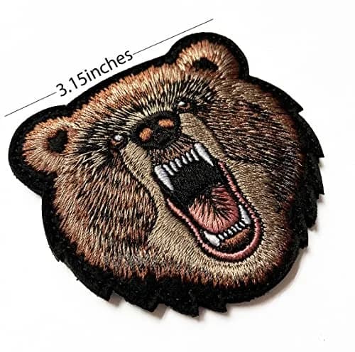 EHOPE Bear Patch Embroidered Armbands Badge 3" x 3.15" | Durable, Washable, High-Quality thumbnail 3