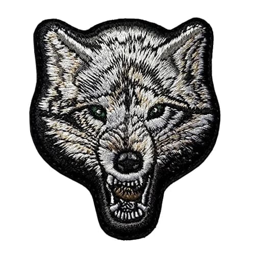 EHOPE Wolf Patch Embroidered Badge 2.95" x 2.56" | Durable Tactical Embellishment thumbnail 1