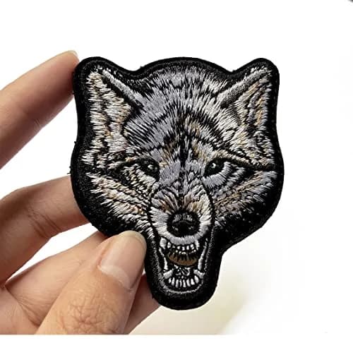 EHOPE Wolf Patch Embroidered Badge 2.95" x 2.56" | Durable Tactical Embellishment thumbnail 2