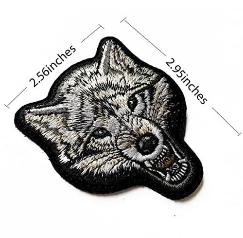 EHOPE Wolf Patch Embroidered Badge 2.95" x 2.56" | Durable Tactical Embellishment thumbnail 3