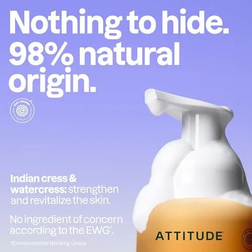 ATTITUDE Foaming Hand Soap Orange Blossom & Eucalyptus 296ml (10 Fl Oz) | EWG Verified Clean Ingredients thumbnail 3