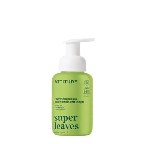 ATTITUDE Foaming Hand Soap Pear & Amber Scent 296ml (10 Fl Oz) | EWG Verified Plant-Based Cleanser thumbnail 1