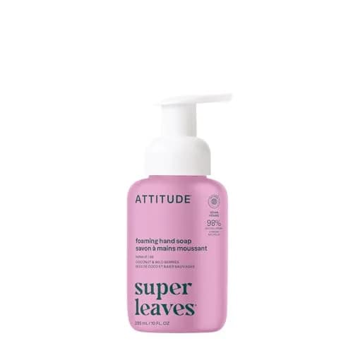 ATTITUDE Foaming Hand Soap Coconut & Wild Berries 295ml (10 Fl Oz) | EWG Verified Natural Origin thumbnail 1
