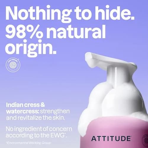 ATTITUDE Foaming Hand Soap Coconut & Wild Berries 295ml (10 Fl Oz) | EWG Verified Natural Origin thumbnail 3