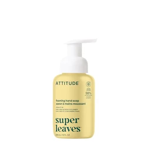 ATTITUDE Foaming Hand Soap Earl Grey & Fresh Cucumber 295ml (10 Fl Oz) | EWG Verified Gentle Cleanser thumbnail 1
