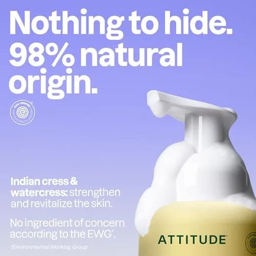 ATTITUDE Foaming Hand Soap Earl Grey & Fresh Cucumber 295ml (10 Fl Oz) | EWG Verified Gentle Cleanser thumbnail 3