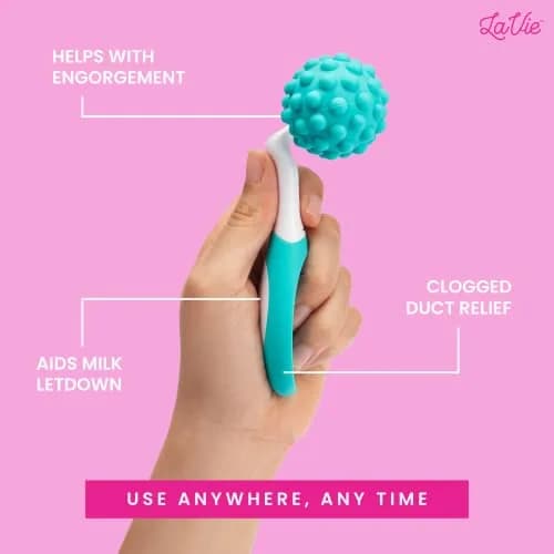 LaVie 5-in-1 Lactation Massager Roller, Manual Breastfeeding Tool 4.7 oz (133 g) | Improves Milk Flow & Relieves Discomfort thumbnail 5