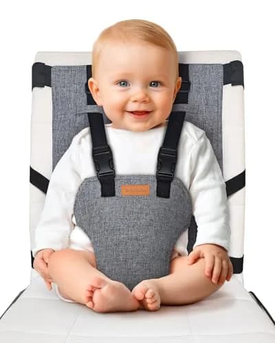 liuliuby Compact Travel High Chair for Baby | Portable Highchair Seat with 5-Point Harness, 27.2 cm (10.7 in) Height thumbnail 1