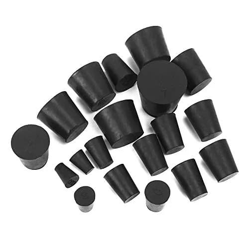 Enjoyist 19-Pack Assorted Solid Rubber Stoppers #000-#7 | Lab & Scientific Use thumbnail 2