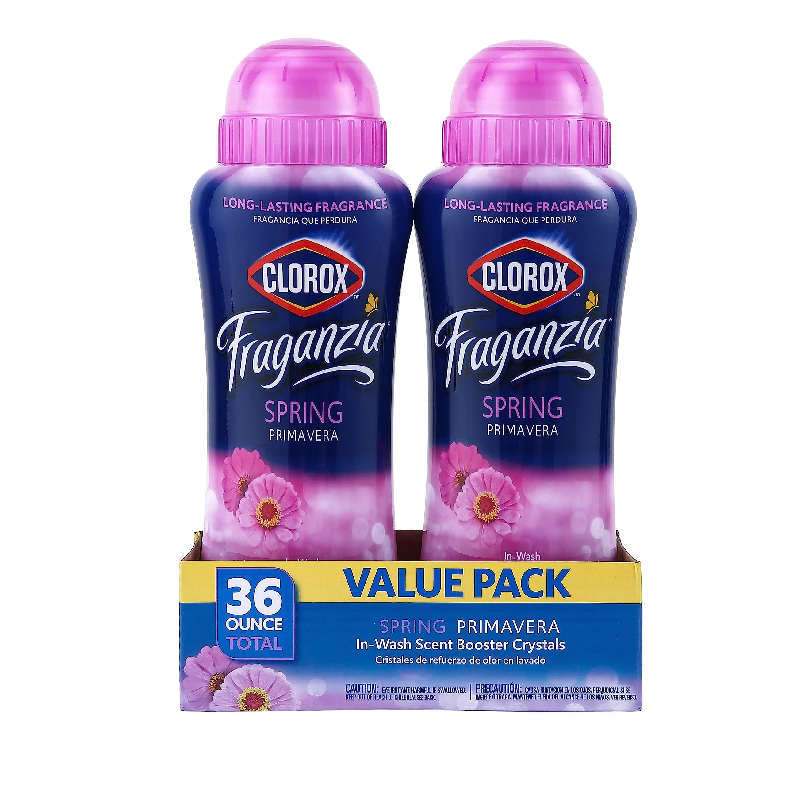 Clorox Fraganzia Laundry Scent Booster Crystals Lavender Eucalyptus 70 Oz (1.98 kg) | Long-Lasting Freshness for All Fabrics — Spring / 18 Ounce