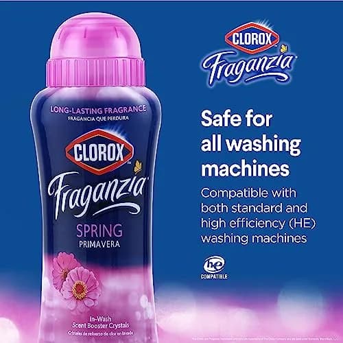 Clorox Fraganzia Laundry Scent Booster Crystals Spring Scent 1060 g (2 x 18 Oz) | Infuses Clothes with Long-Lasting Spring Fragrance thumbnail 5