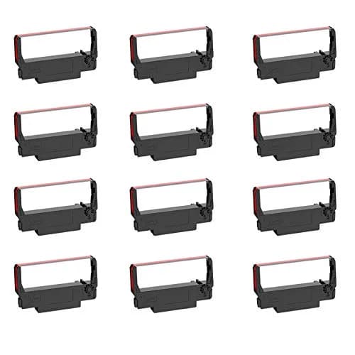 Bigger Replacement for ERC-30, ERC 30 34 38 B/R Printer Ribbon 12 Pack | Long-Lasting, Crisp Output for Impact Printers thumbnail 1
