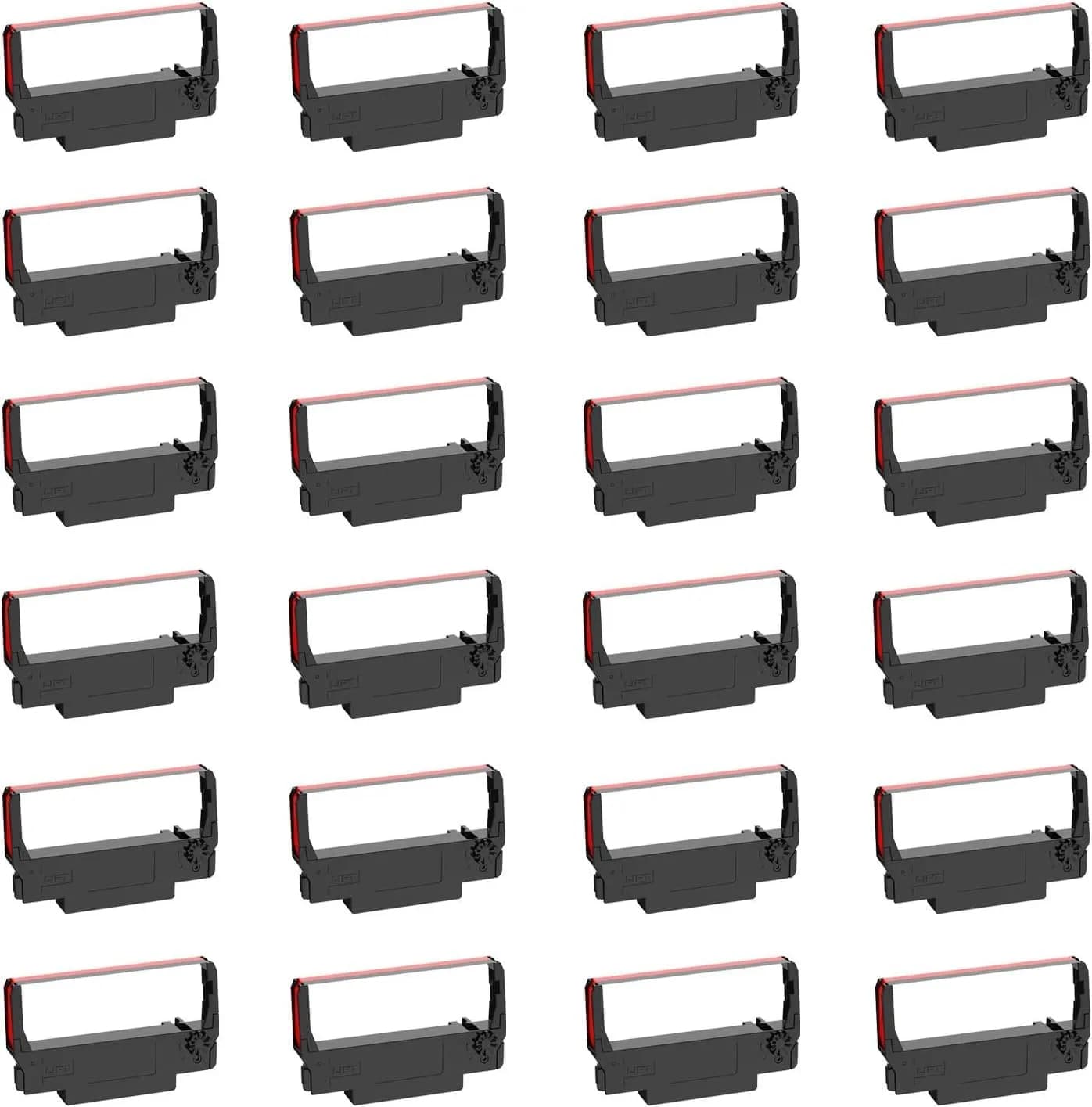 Bigger 24 Pack Compatible Ribbon Replacement for ERC-30, ERC 30 34 38 B/R | Long-Lasting Print Quality