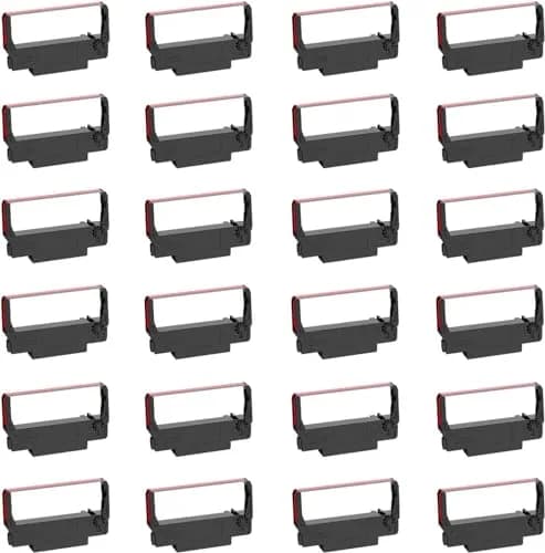 Bigger 24 Pack Compatible Ribbon Replacement for ERC-30, ERC 30 34 38 B/R | Long-Lasting Print Quality thumbnail 1