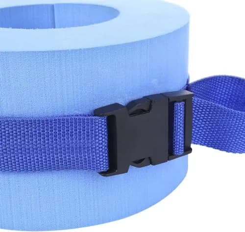 Asdomo Foam Swim Aquatic Cuffs, Water Aerobics Float Ring Fitness Exercise Set, Ankles Arms Belts with Quick Release Buckle (Set of 2, Blue) thumbnail 7