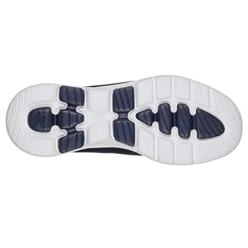 Skechers Women's Go Walk 5 Sneaker, Navy/White, 10 | Breathable Mesh & Ultra GO Cushioning thumbnail 4