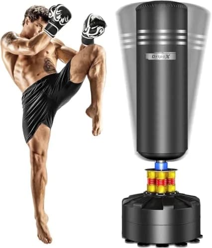 Dripex Free Standing Punching Bag for Adults, 69'' Boxing Bag with Stand | 200‑lb Resistance, Impact Absorption thumbnail 7