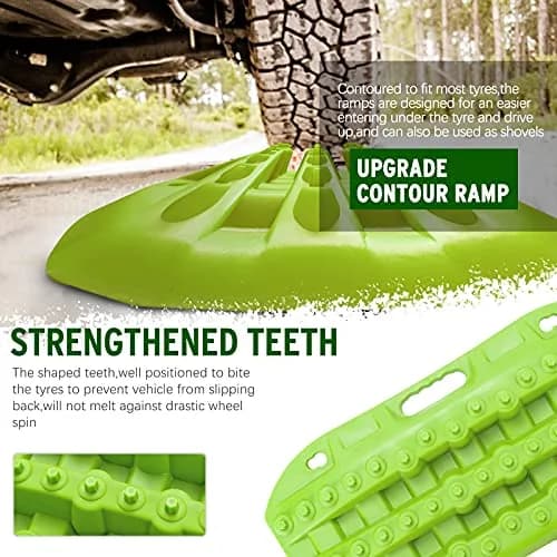 BUNKER INDUST Off Road Traction Boards 2 Pcs Short Recovery Track Traction Mats 63.5cm (25.19in) | For 4WD Mud, Sand, Snow Ramps thumbnail 4