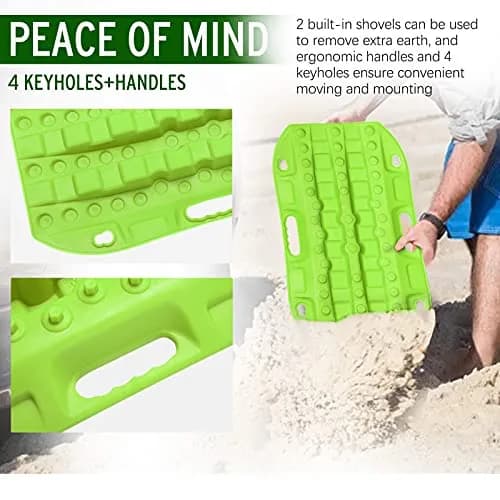 BUNKER INDUST Off Road Traction Boards 2 Pcs Short Recovery Track Traction Mats 63.5cm (25.19in) | For 4WD Mud, Sand, Snow Ramps thumbnail 5