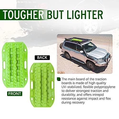BUNKER INDUST Off Road Traction Boards 2 Pcs Short Recovery Track Traction Mats 63.5cm (25.19in) | For 4WD Mud, Sand, Snow Ramps thumbnail 3