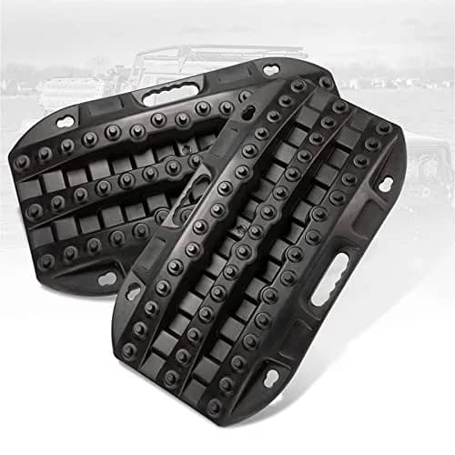 BUNKER INDUST Black 2 Pcs Off Road Traction Boards | 22.8in x 12.95in (58.4cm x 32.9cm) thumbnail 1