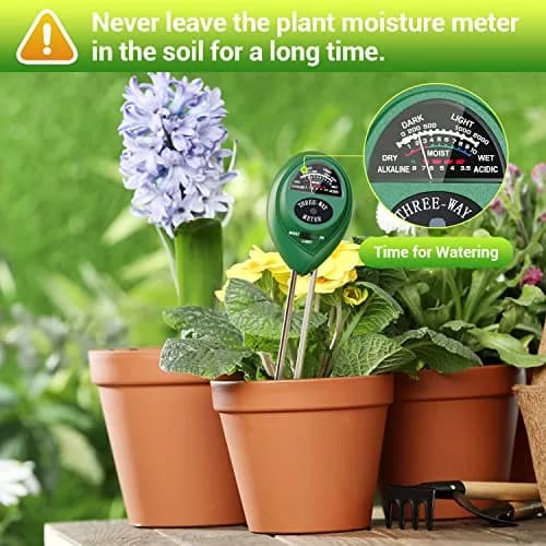 Dr.meter 3-in-1 Soil Moisture Meter, Light & pH Tester | 20cm Probe, No Battery Needed thumbnail 2