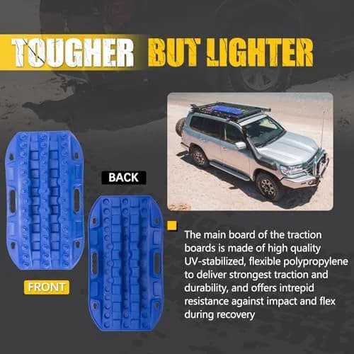 BUNKER INDUST Off-Road Traction Boards 2 Pcs Recovery Tracks 61cm (24in) | Traction Mats for Mud, Sand, Snow thumbnail 5
