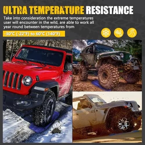 BUNKER INDUST Off-Road Traction Boards 2 Pcs Recovery Tracks 61cm (24in) | Traction Mats for Mud, Sand, Snow thumbnail 6