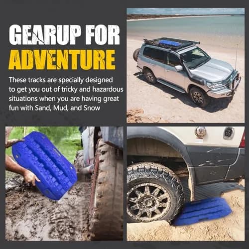 BUNKER INDUST Off-Road Traction Boards 2 Pcs Recovery Tracks 61cm (24in) | Traction Mats for Mud, Sand, Snow thumbnail 7