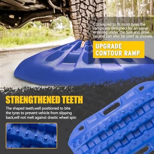 BUNKER INDUST Off-Road Traction Boards 2 Pcs Recovery Tracks 61cm (24in) | Traction Mats for Mud, Sand, Snow thumbnail 3