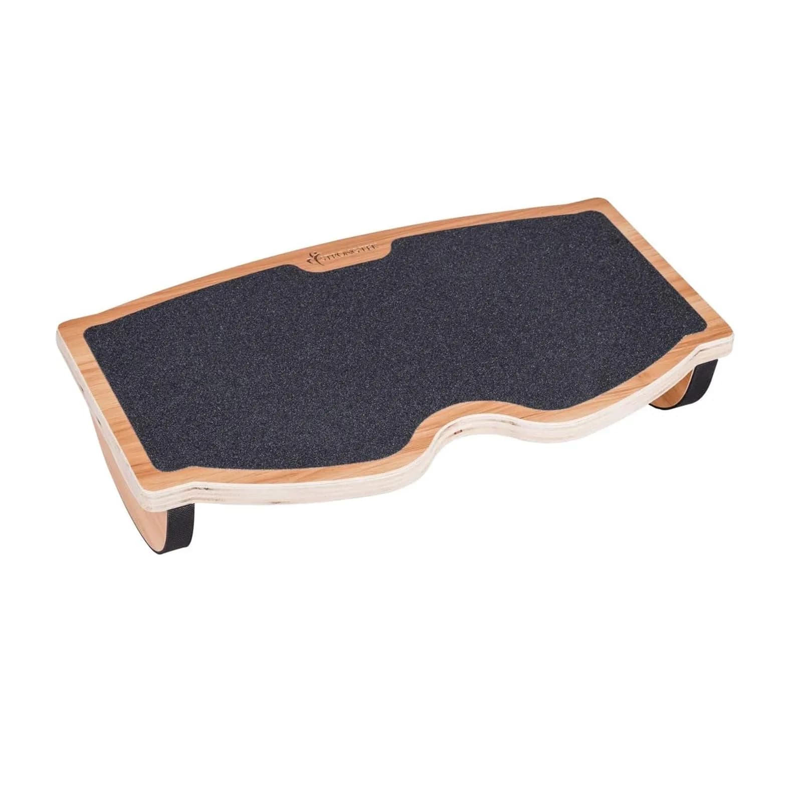 StrongTek Under Desk Footrest, Wooden Rocking Foot Rest, 350lbs, Non-Slip | Ergonomic Office Foot Support