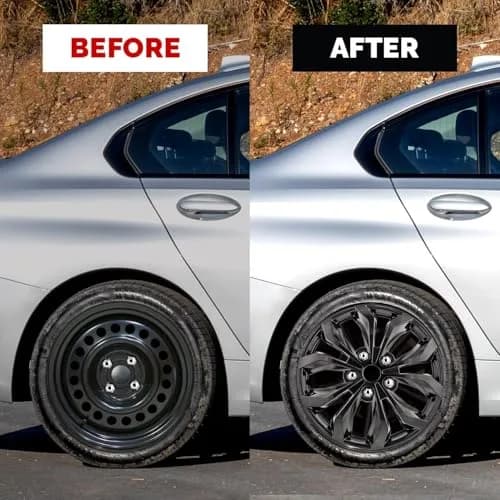 Pilot 17 Inch Hubcaps Set of 4 | Durable Steel Wheel Covers for Most Vehicles thumbnail 2