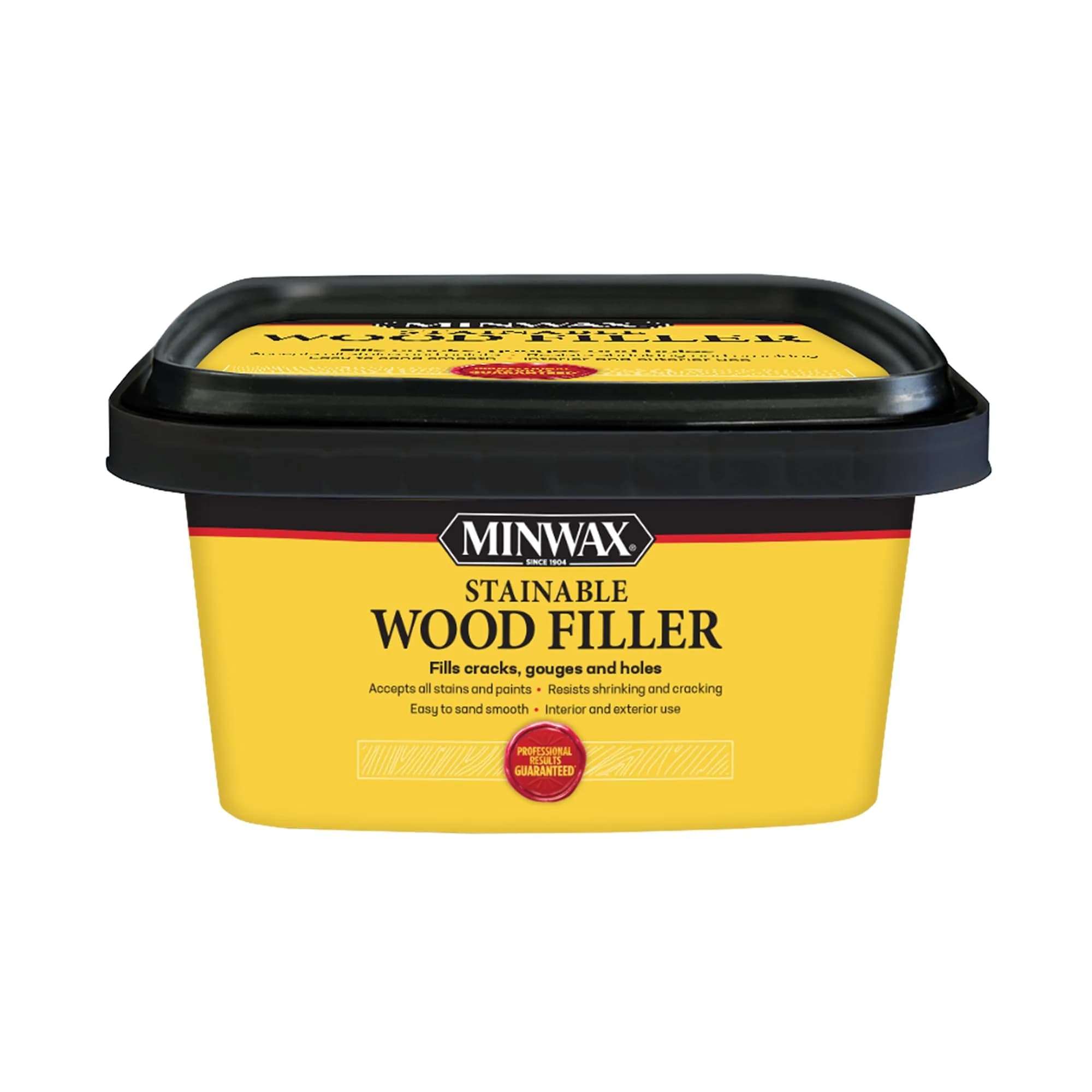Minwax Stainable Wood Filler 32 oz (946 ml) | Repairs Cracks, Gouges, Holes — 32 oz