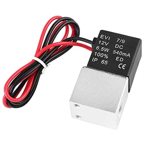 beduan 2 Way Normally Closed DC 12V Electric Solenoid Air Valve 1/8" NPT | Anodized Aluminum Body, 0.23Cv Flow thumbnail 2