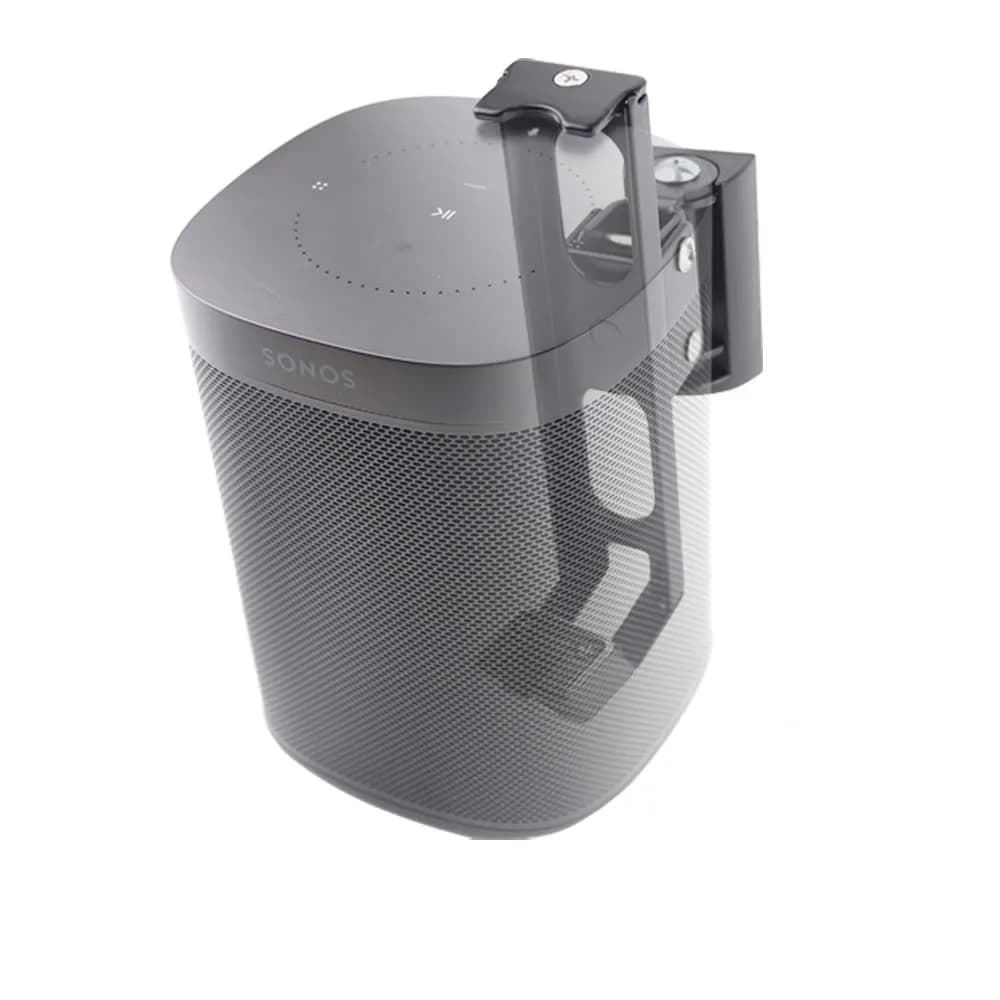 EMAQUIN Wall Mounts Brackets Pair Set for SONOS ONE/PLAY 1 | Swivel & Tilt, Black