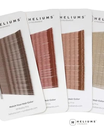 Heliums Bobby Pins - Light Ash Blonde - 2 Inch Wavy Hair Pins, Matte Metallic Color Blends with Light Ash Blonde Hair, 48 Count thumbnail 7