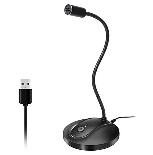 JOUNIVO USB Microphone JV-601 | 1.5m Cable, Noise-Canceling, Mute Button — JV-601