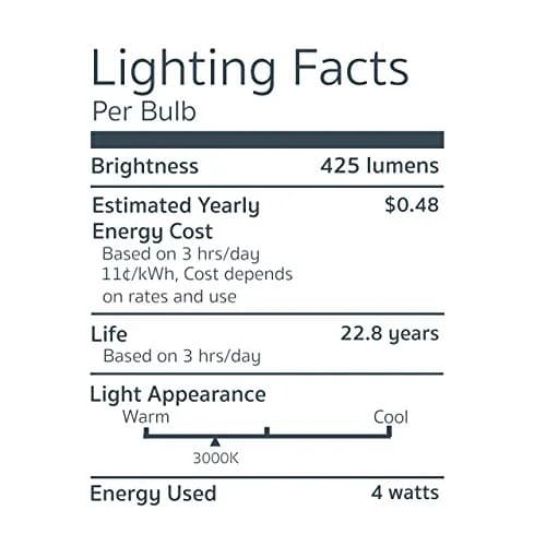 EA EmeryAllen BA15S LED Bulb 4.0W (50W Eq), 3000K, 12V | Energy Efficient Bayonet Light thumbnail 3