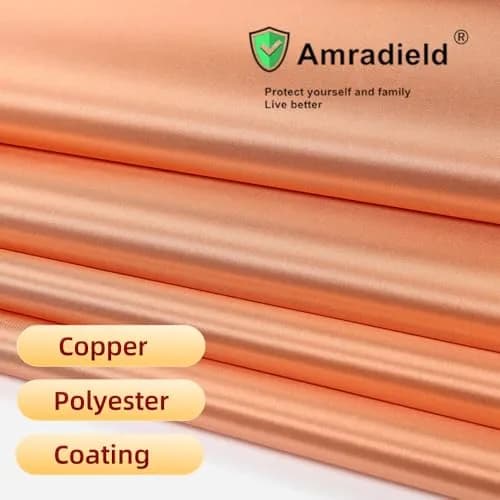 Amradield Copper Fabric 78"x43" | EMF/EMI Radiation Shielding Conductive Fabric thumbnail 6