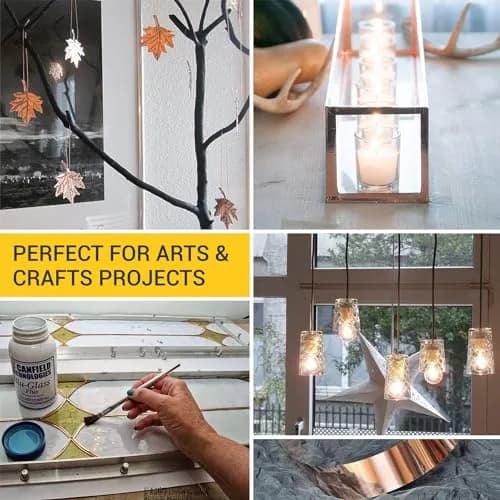 ELK Copper Foil Tape 2 Inches x 33 Feet (60.96 cm x 10.06 m) | Conductive Adhesive for Electronics and Crafts thumbnail 8