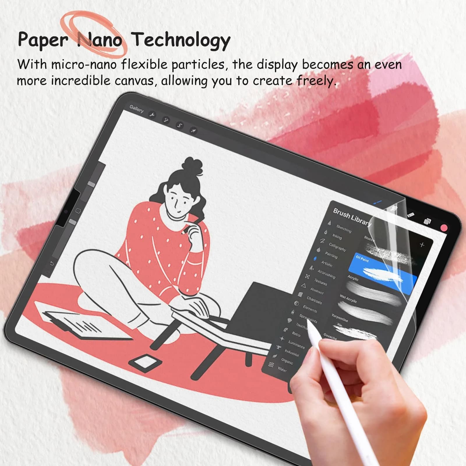 bersem 2 Pack Paperfeel Screen Protector for iPad Pro 12.9 Inch (6th/5th/4th/3rd Gen) - view 4