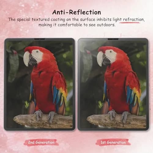 bersem 2 Pack Paperfeel Screen Protector for iPad Air 5/4th & Pro 11 Inch | Realistic Paper Touch for Drawing & Writing thumbnail 6