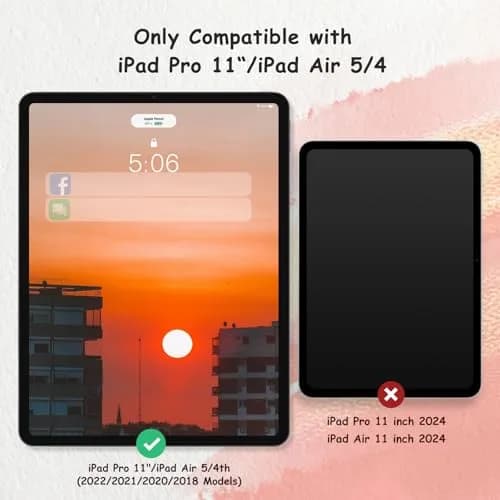 bersem 2 Pack Paperfeel Screen Protector for iPad Air 5/4th & Pro 11 Inch | Realistic Paper Touch for Drawing & Writing thumbnail 2