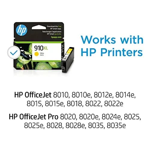 HP 910XL Yellow High-Yield Ink Cartridge | 825 Pages | Genuine USA Import thumbnail 2