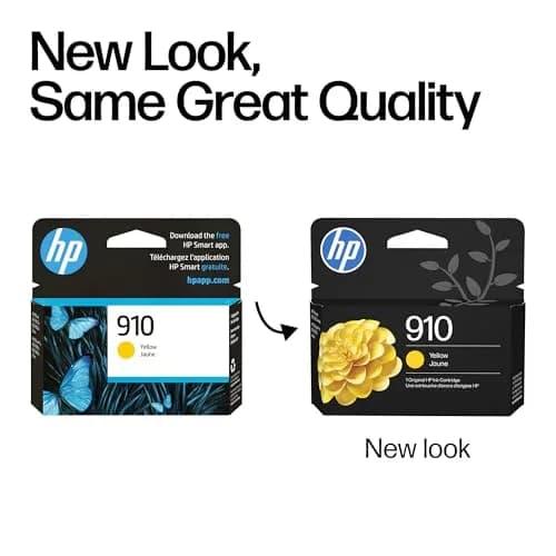 HP 910 Yellow Ink Cartridge (1 Pack) | Fade-Resistant Documents & Brilliant Images thumbnail 4