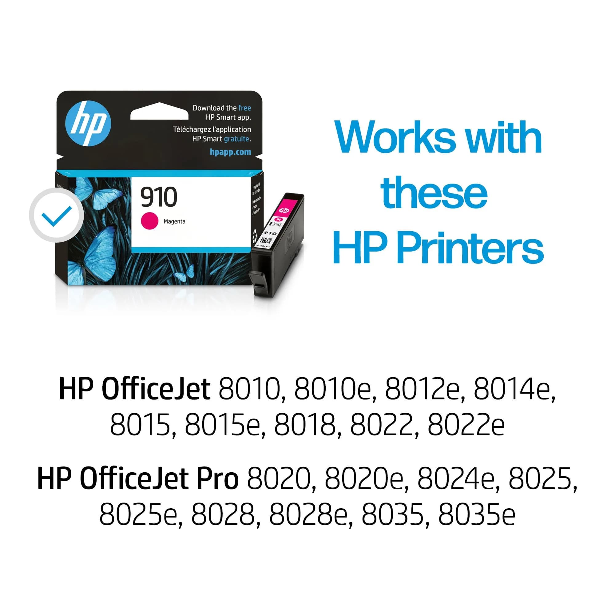 HP 910 Magenta Ink Cartridge | 315 Pages Yield | Eligible for Instant Ink - view 2