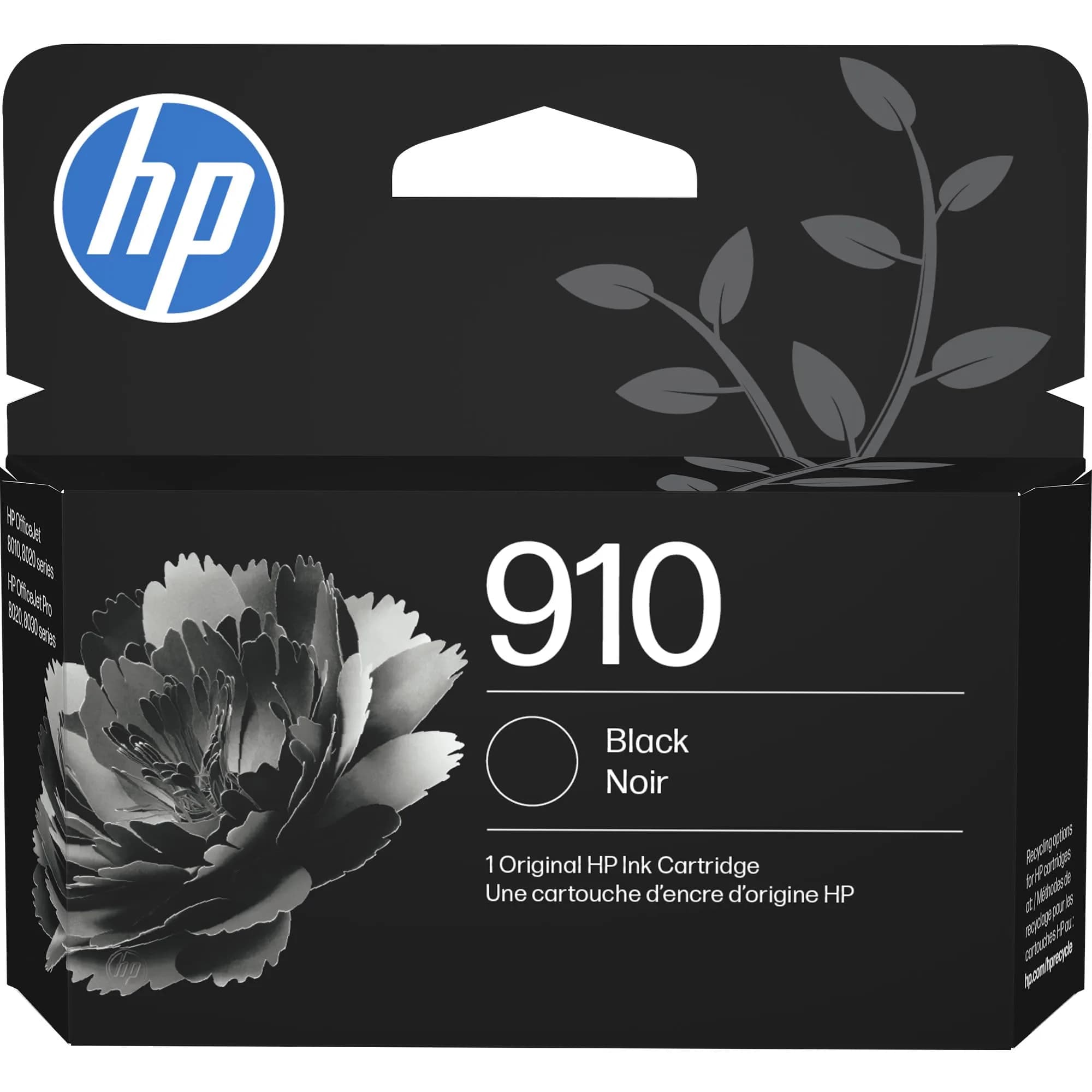 HP 910 Black Ink Cartridge (300 Pages) | Fade-Resistant Documents - main product image