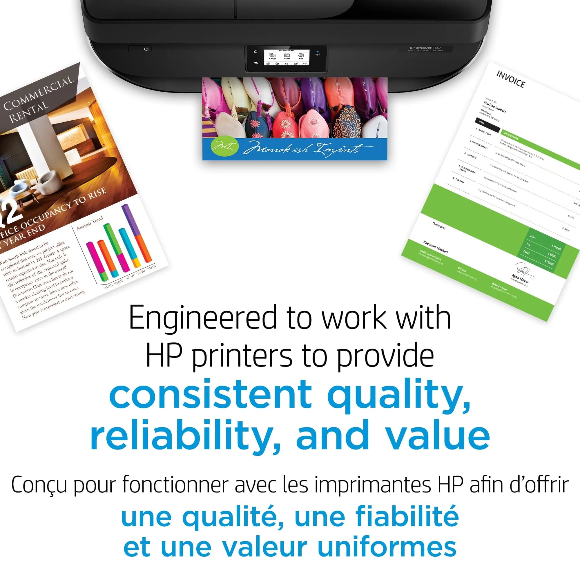 HP 910 Black Ink Cartridge (300 Pages) | Fade-Resistant Documents - view 9