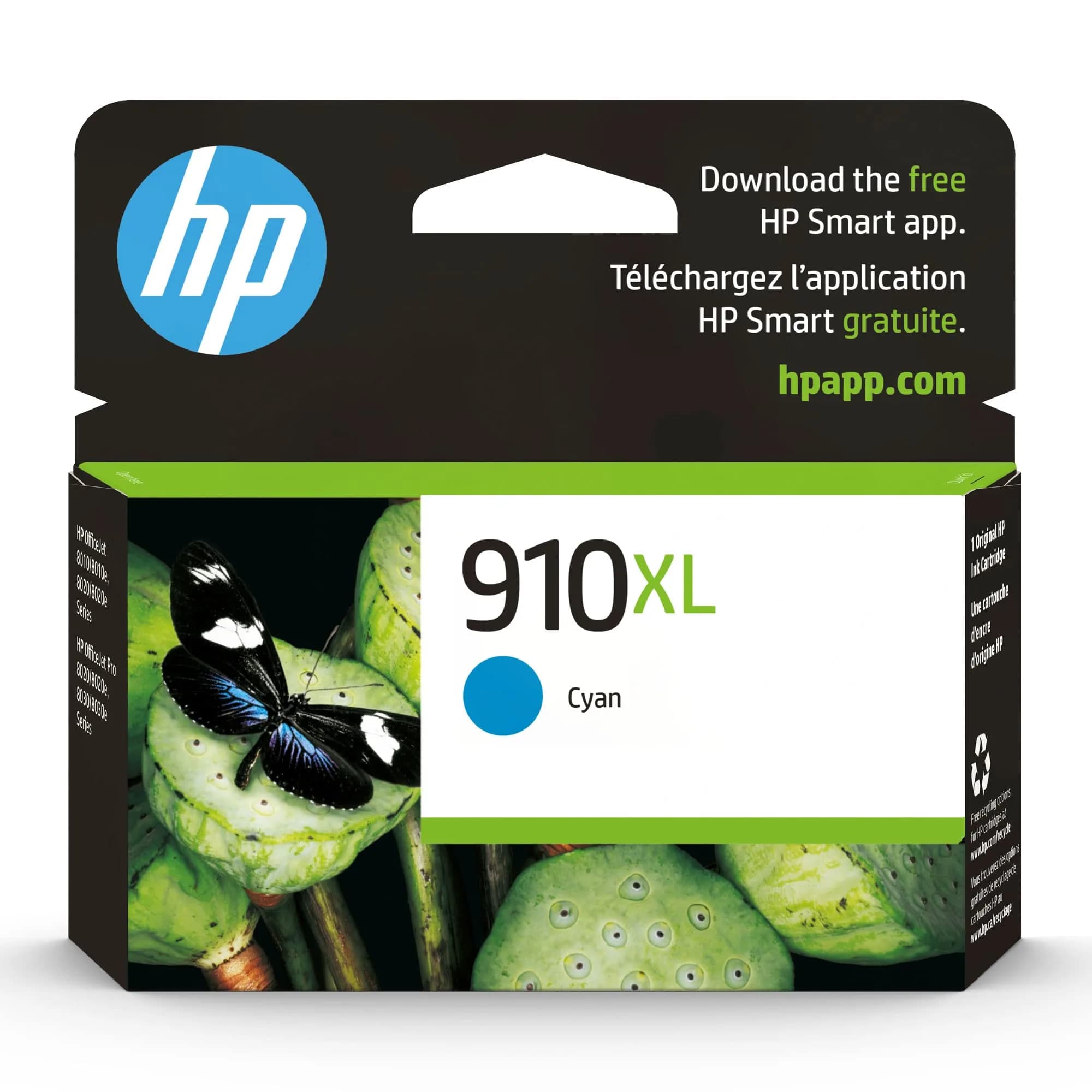 HP 910XL Cyan Ink Cartridge (1 Pack) for HP Printers | Fade-Resistant Prints - main product image